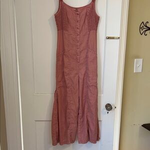 XCVI Dusty Rose Maxi Jumpsuit